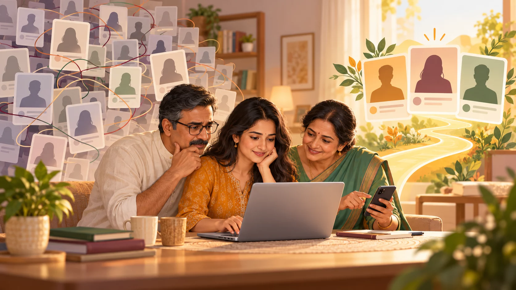बहुत अधिक वैवाहिक प्रोफ़ाइल? निर्णयहीनता से परिवार कैसे बाहर निकलें
